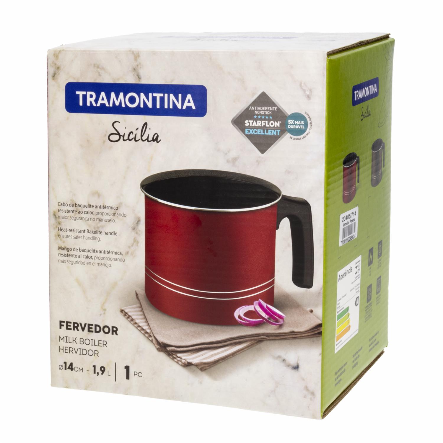 Hervidor Sicilia Rojo TRAMONTINA 14 Cm
