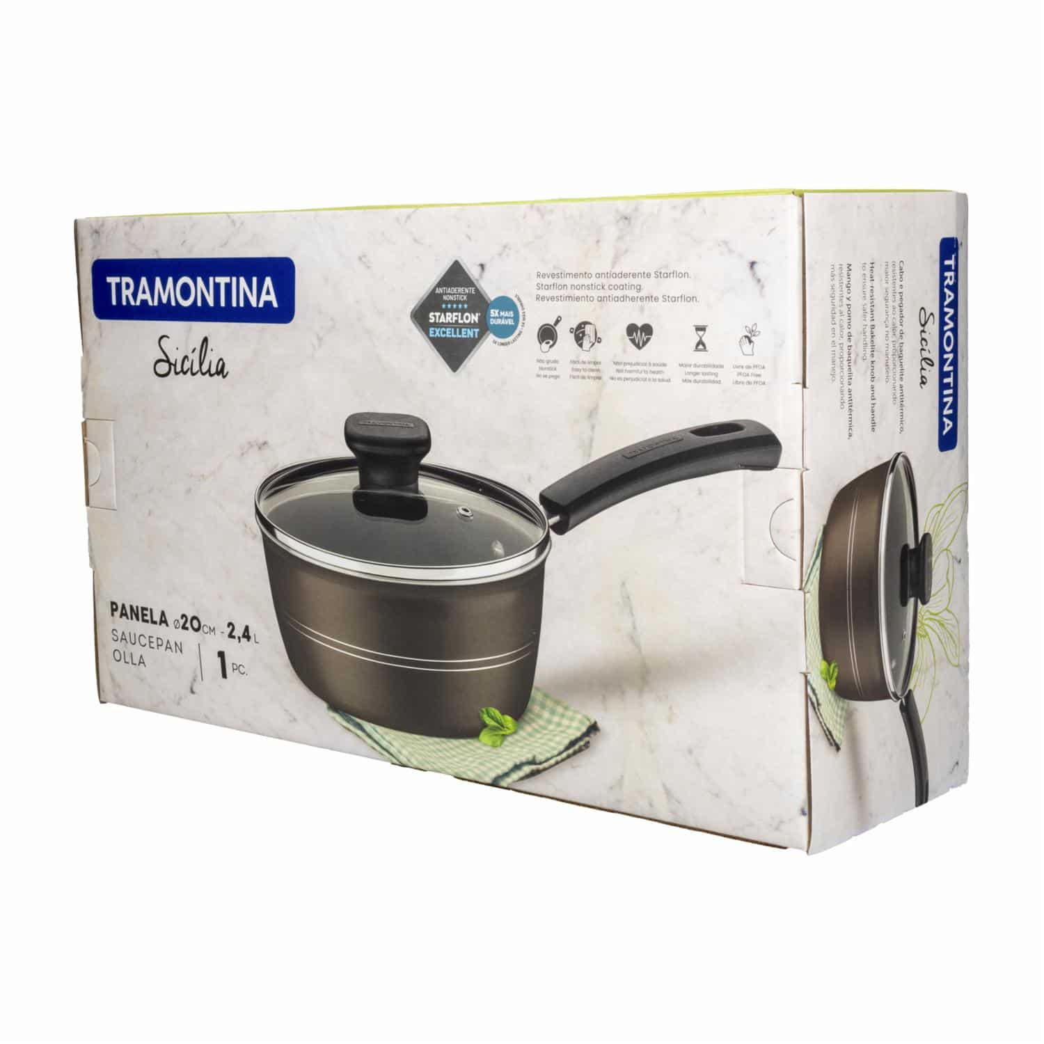 Olla Sicilia Café TRAMONTINA 20 Cm - Imagen 3