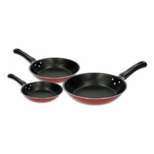 Juego De Sartenes Caribe Rojo TRAMONTINA 3 Piezas