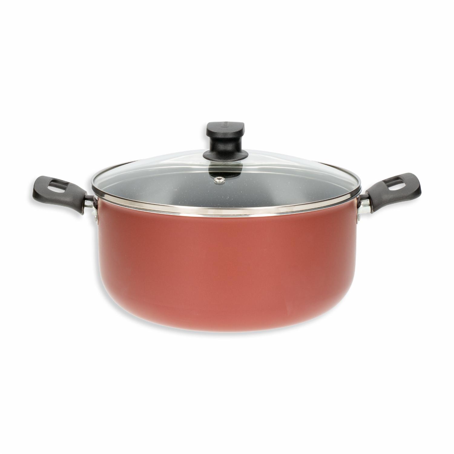 Set De Ollas Y Sartenes Aluminio Rojo TRAMONTINA 7 Piezas - Imagen 3