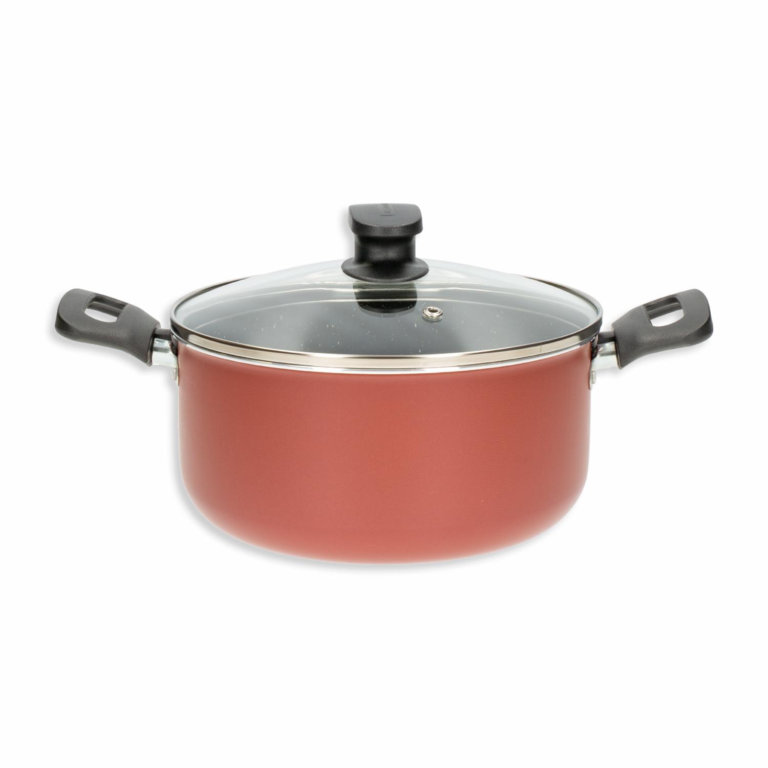 Set De Ollas Y Sartenes Aluminio Rojo TRAMONTINA 7 Piezas - Imagen 5