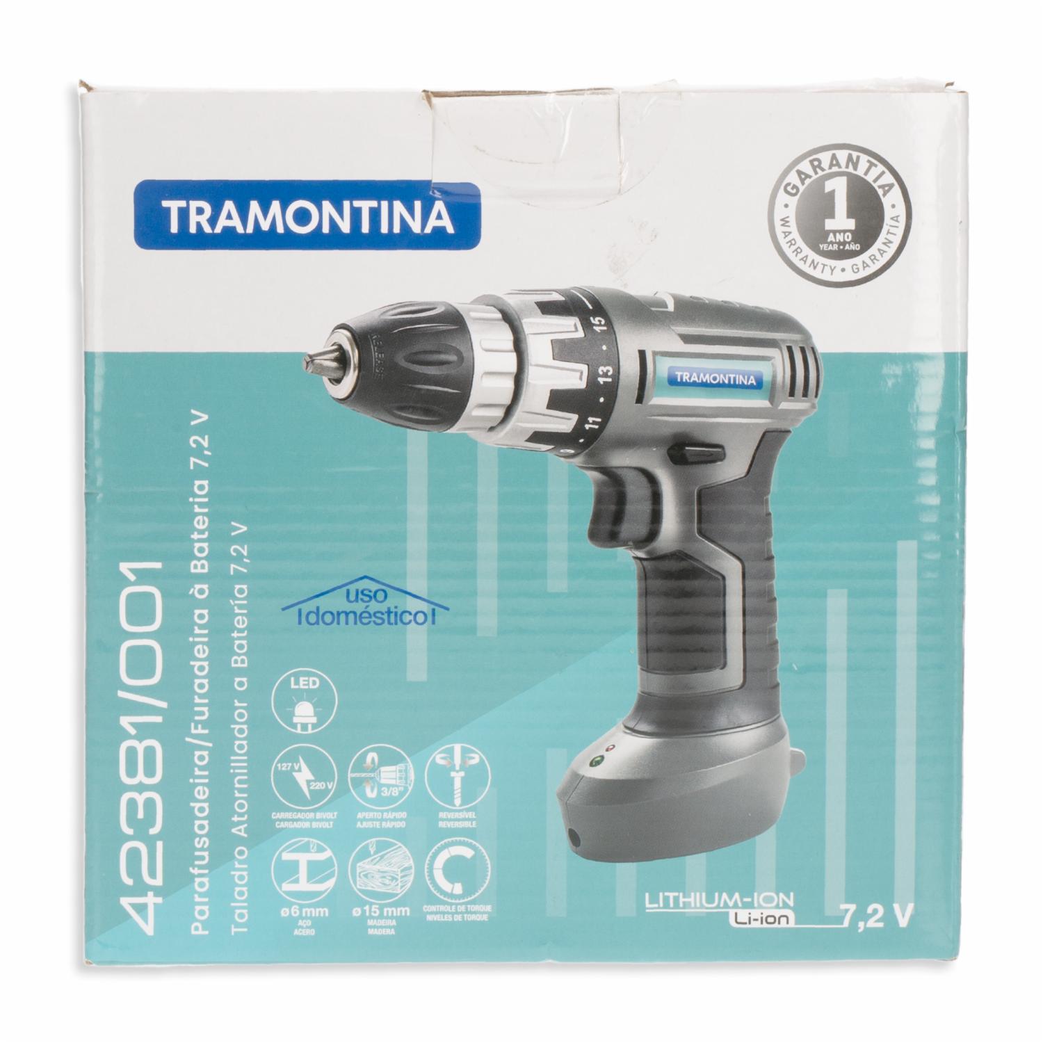 Taladro Atornillador A Batería TRAMONTINA 7,2 V