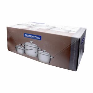 Set De Ollas De Inducción Modelo Allegra Avellanas TRAMONTINA X 3 Piezas
