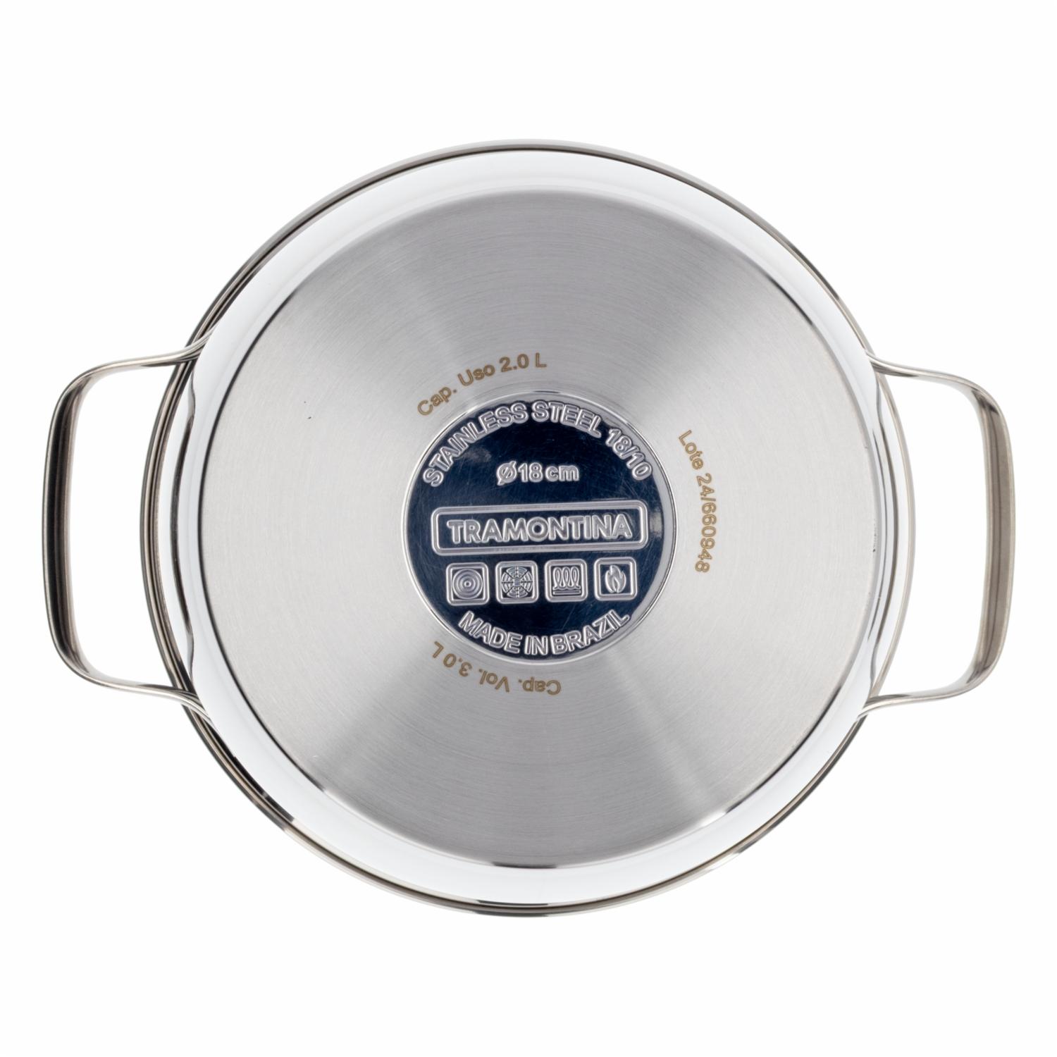 Olla De Inducción Alta Modelo Allegra TRAMONTINA 18 Cm - Imagen 2