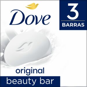 Jabón En Barra Blanco Fragancia Original DOVE 3 X 90 G