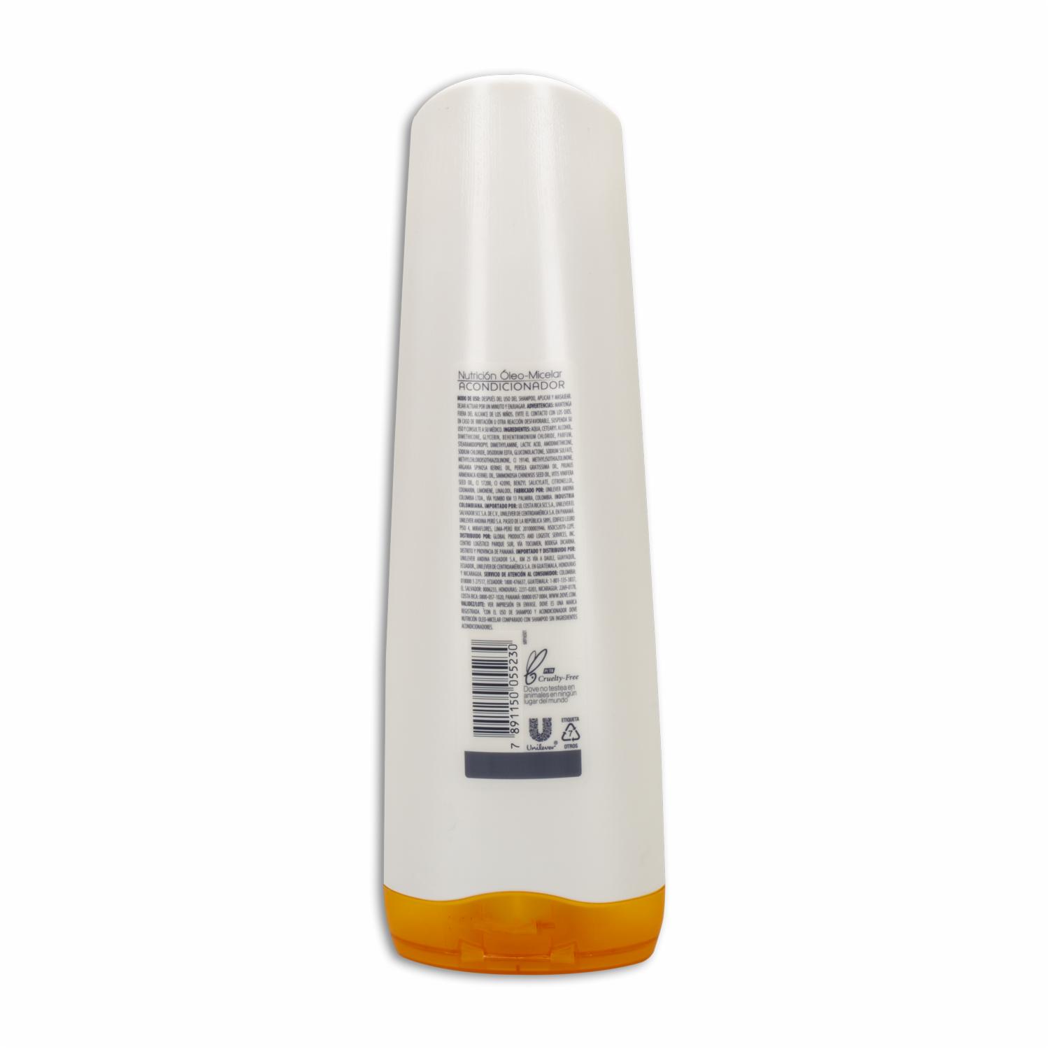 Acondicionador De Cabello Nutrición Óleo Micelar DOVE 400 Ml