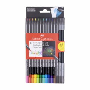 Lápices De Colores Super Soft Mas 2 Grafitos FABER-CASTELL X 2 Uds