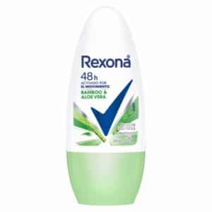 Desodorante Roll On Para Dama Bamboo Y Aloe Vera REXONA 50 Ml