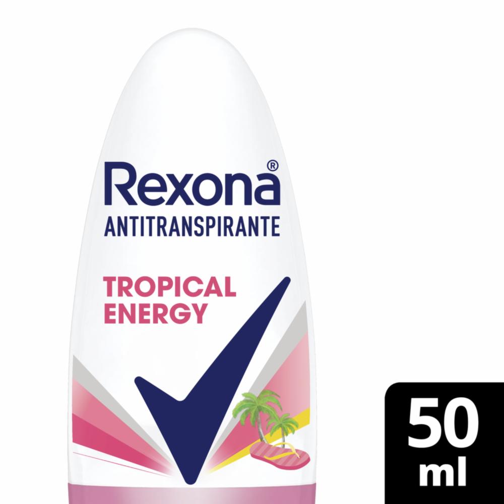 Desodorante Roll On Teens Tropical Energy REXONA 50 Ml - Imagen 3