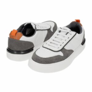 Zapato Casual Blanco Con Gris Cordón BORIKEN
