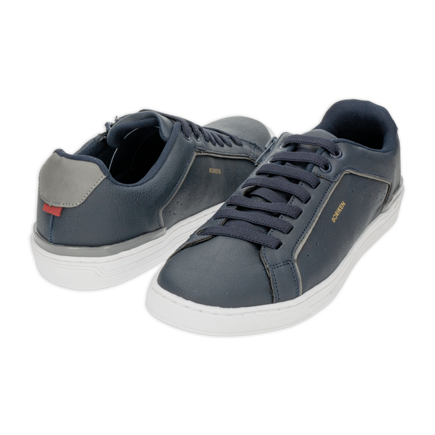 Zapatos Casual Con Cierre Azul Marino BORIKEN
