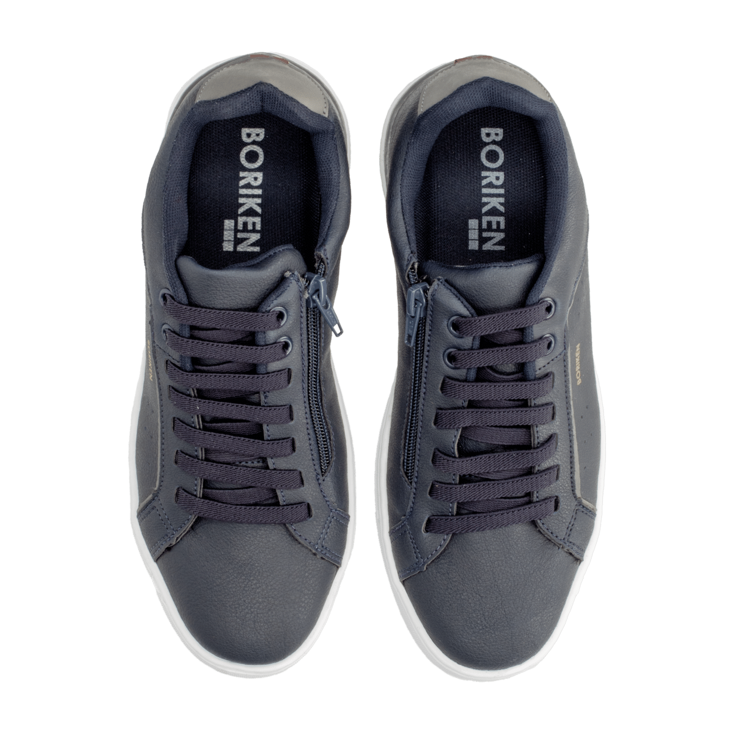 Zapatos Casual Con Cierre Azul Marino BORIKEN
