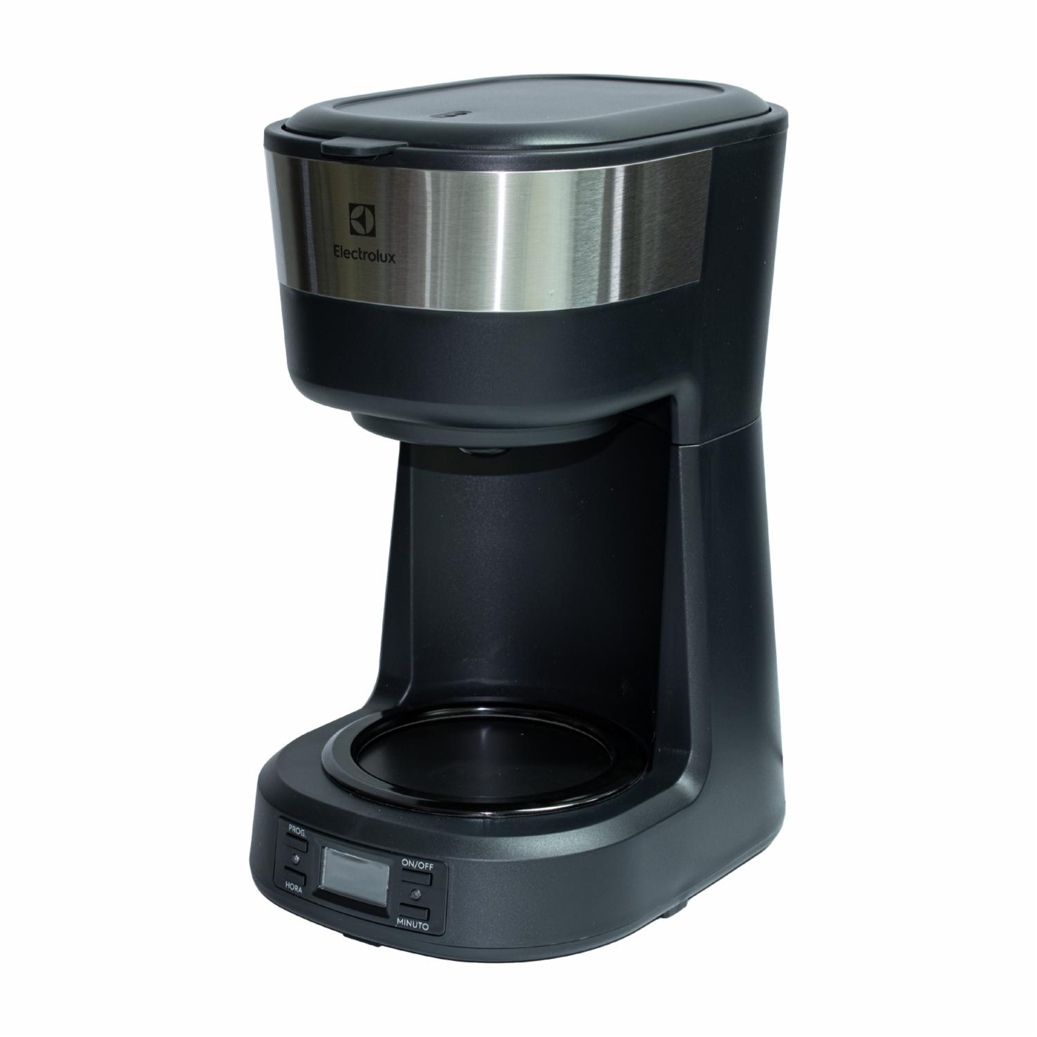 Cafetera Programable Cromada Con Negro ECM25 ELECTROLUX 30 Tazas