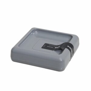 Jabonera De Plástico Color Gris COZA Unidad