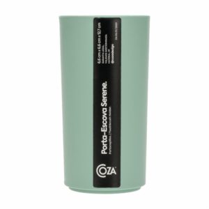 Vaso Porta Cepillos De Dientes De Plástico Color Verde Jade COZA 6,6 x 12,7 Cm