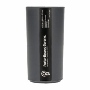 Vaso Porta Cepillos De Dientes De Plástico Color Gris Plomo COZA 6,6 x 12,7 Cm