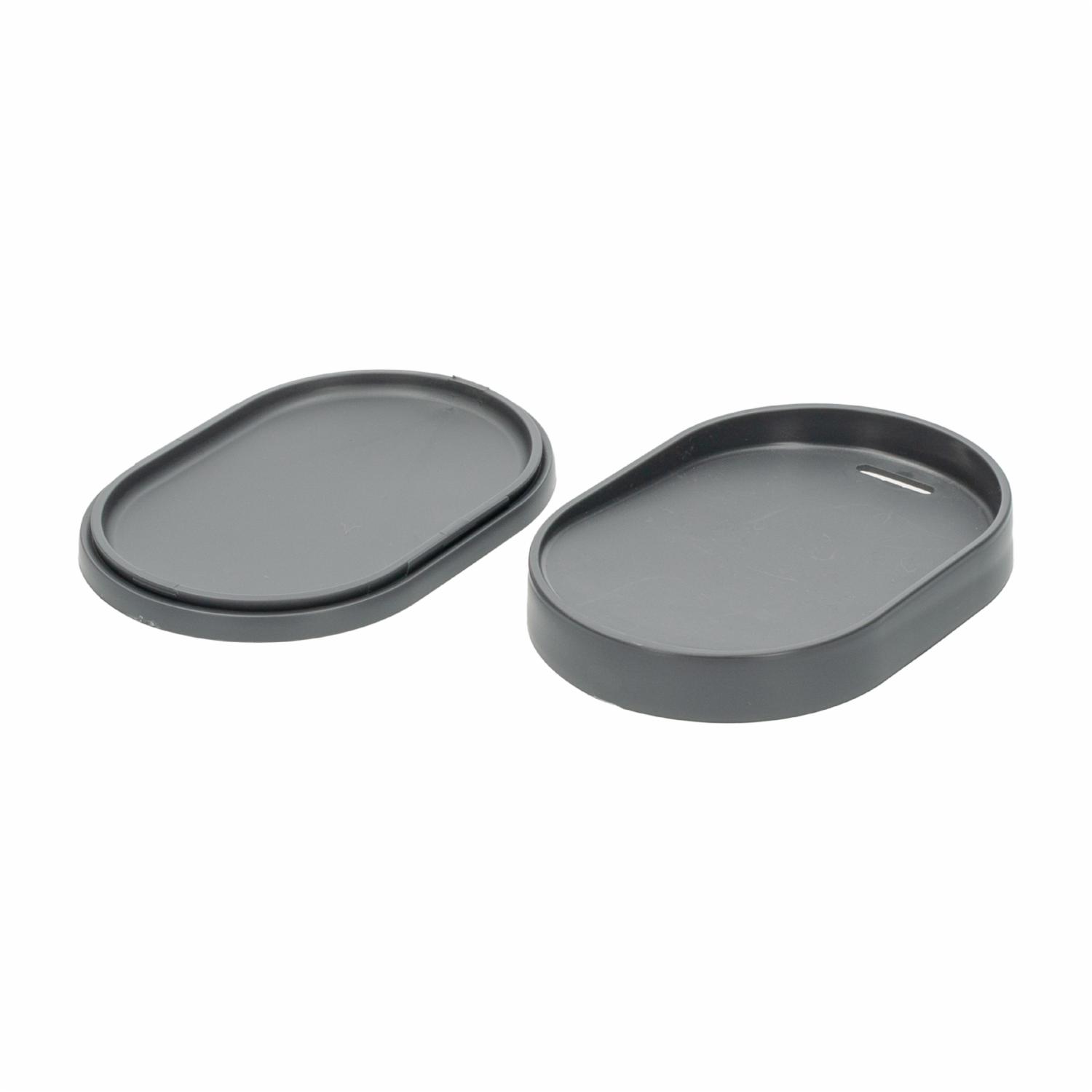 Jabonera Plástica Color Gris Plomo COZA Unidad