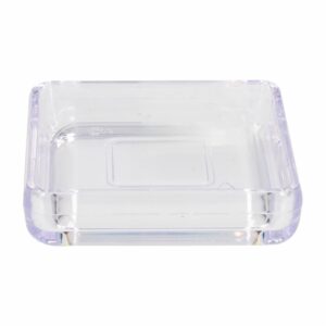 Jabonera De Plástico Tipo Cristal En Forma De Cubo COZA Unidad