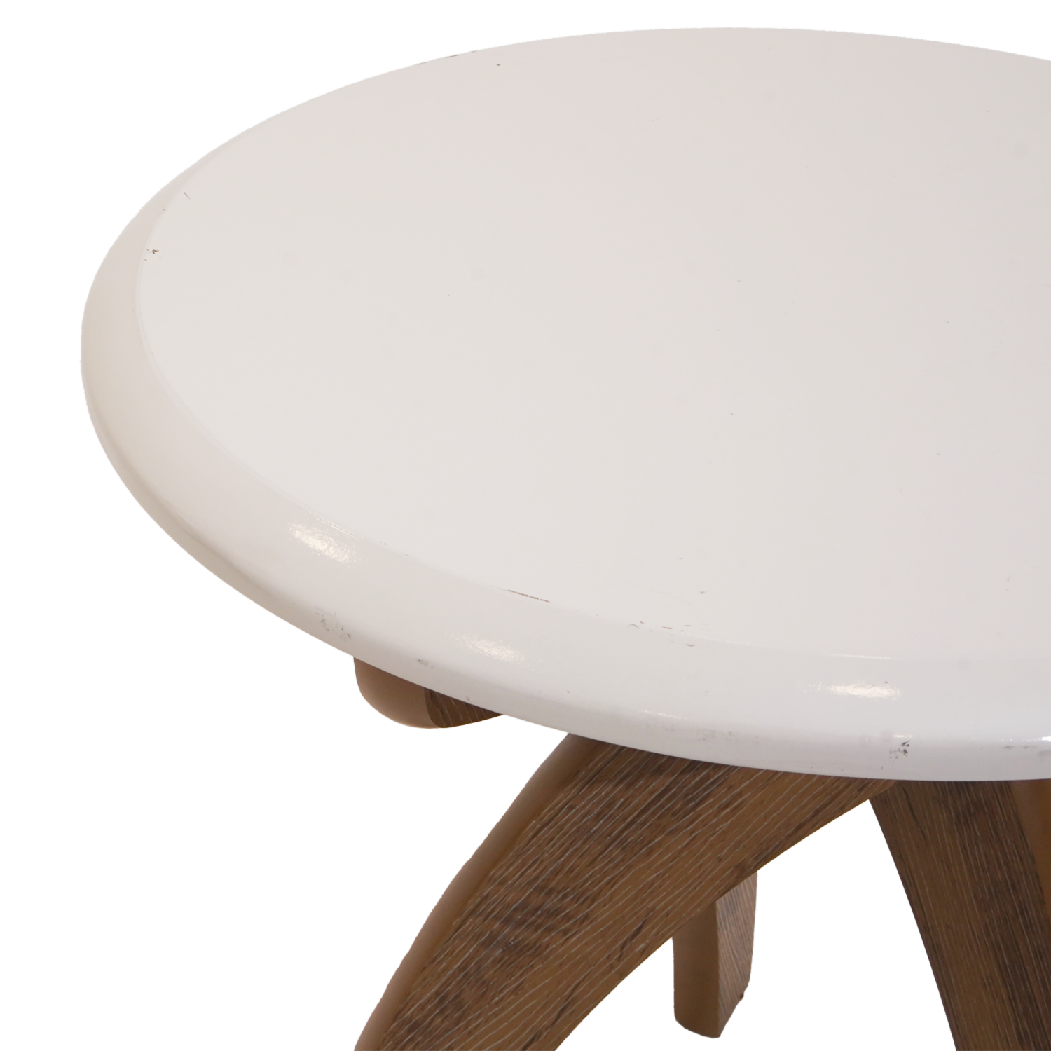 Mesa Auxiliar Jade Off White Con Pino ARTELY