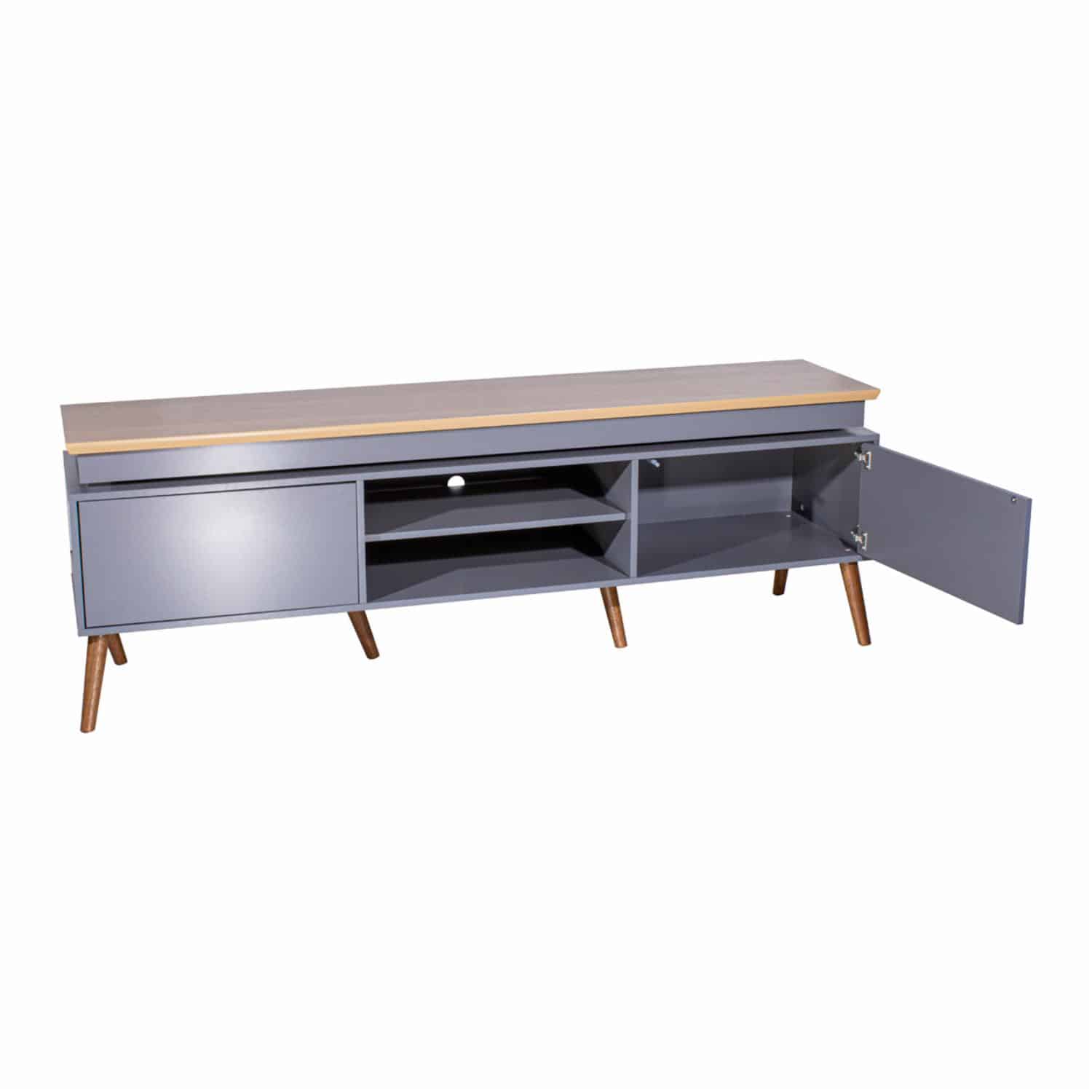 Rack De Tv Lumina Roble Grafito ARTELY