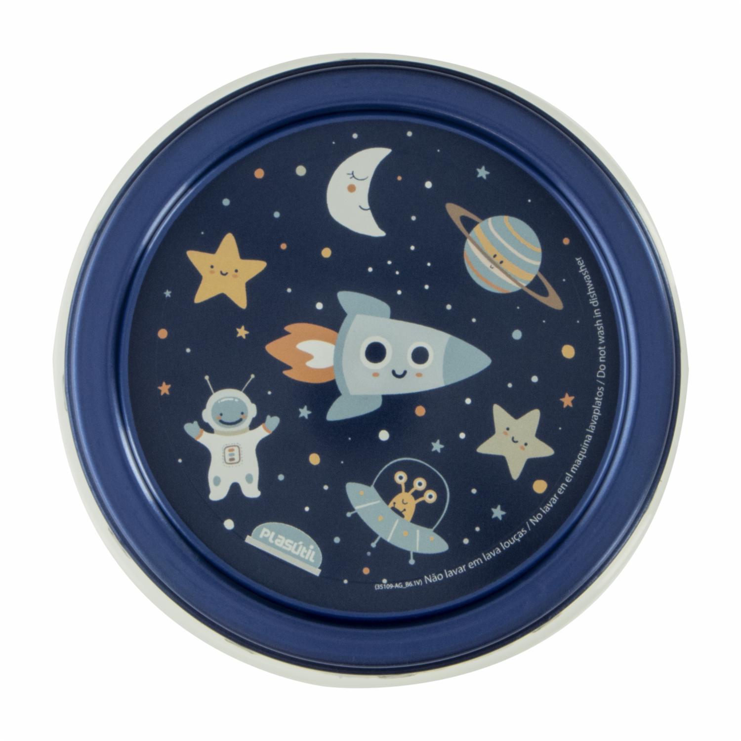 Repostero Con Tapa Rosca Diseño Astronauta PLASÚTIL 390 Ml - Imagen 2