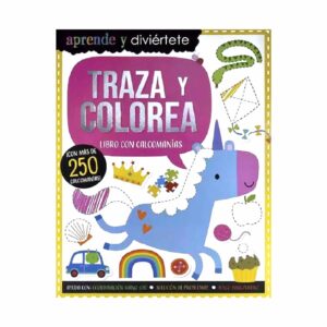 Libro Aprende Y Diviertete Traza Y Colorea SILVER DOLPHIN 16 Páginas