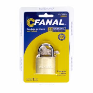 Candado Plano Color Bronce FANAL 38 Milimetros