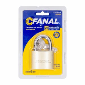 Candado Plano Color Bronce FANAL 50 Milimetros