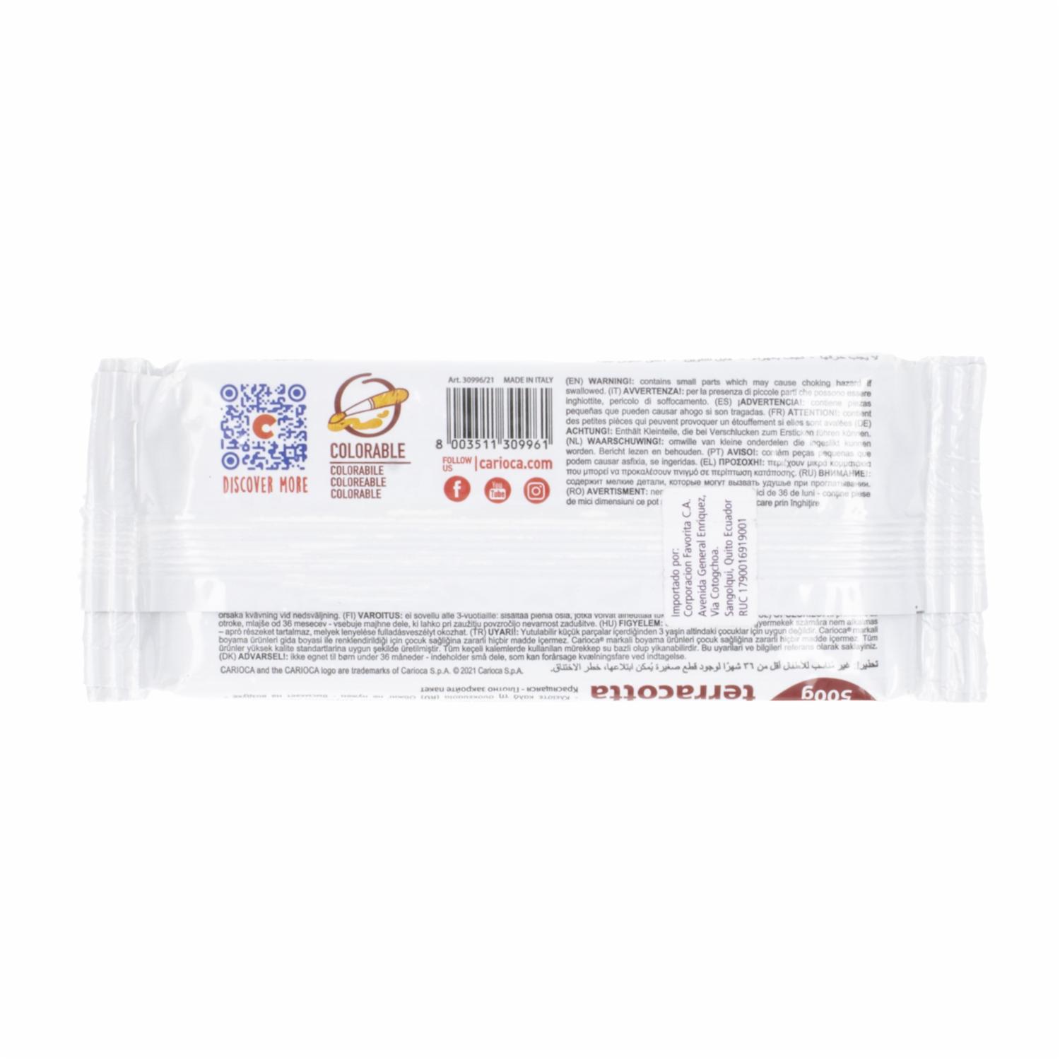 Masa Moldeable Deco Terracota CARIOCA 500G - Imagen 2