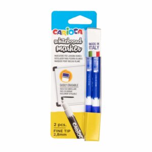 Marcador Borrable De Pizarra Azul CARIOCA X 2 Uds