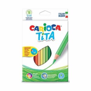 Lapices De Colores Tita Hexagonal CARIOCA X 18 Uds