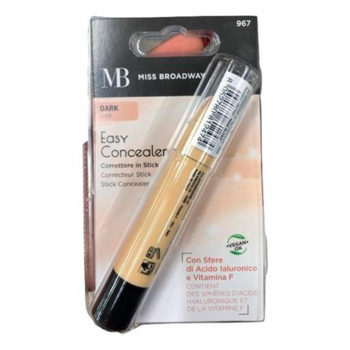 Corrector De Ojeras Tono Dark MISS BROADWAY Unidad