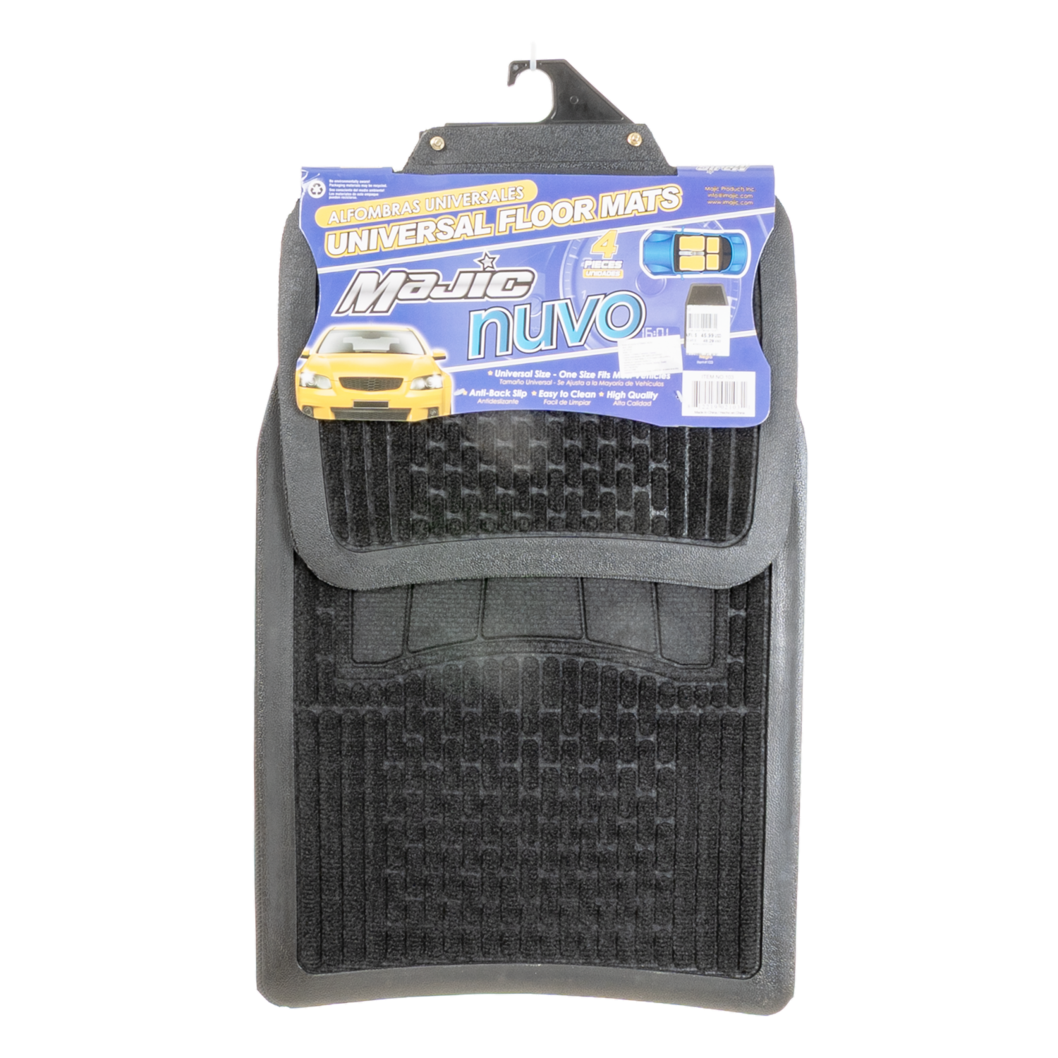 Moquetas Para Auto 4 Piezas Negra MAJIC 1.00u