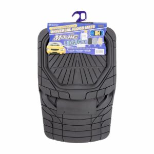 Moqueta Para Auto De Caucho Color Negro MAJIC 4 Piezas