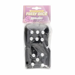 Dados Decorativos Para Auto Color Negro Y Blanco MAJIC Unidad