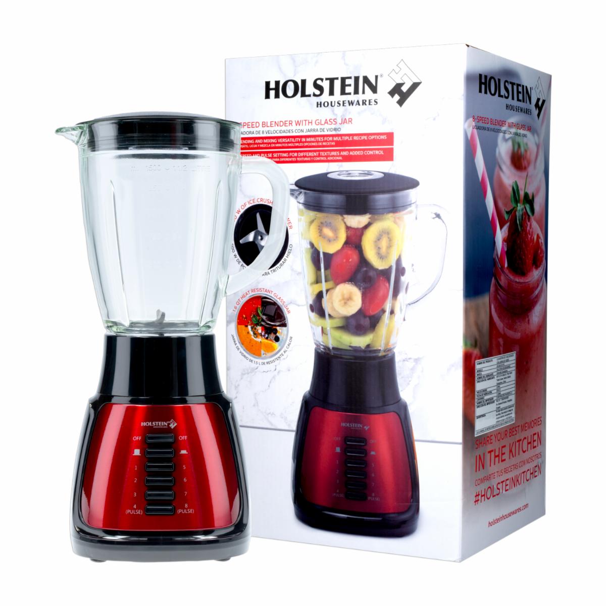 Licuadora 500 Watts HH-09101011R HOLSTEIN 8 Velocidades
