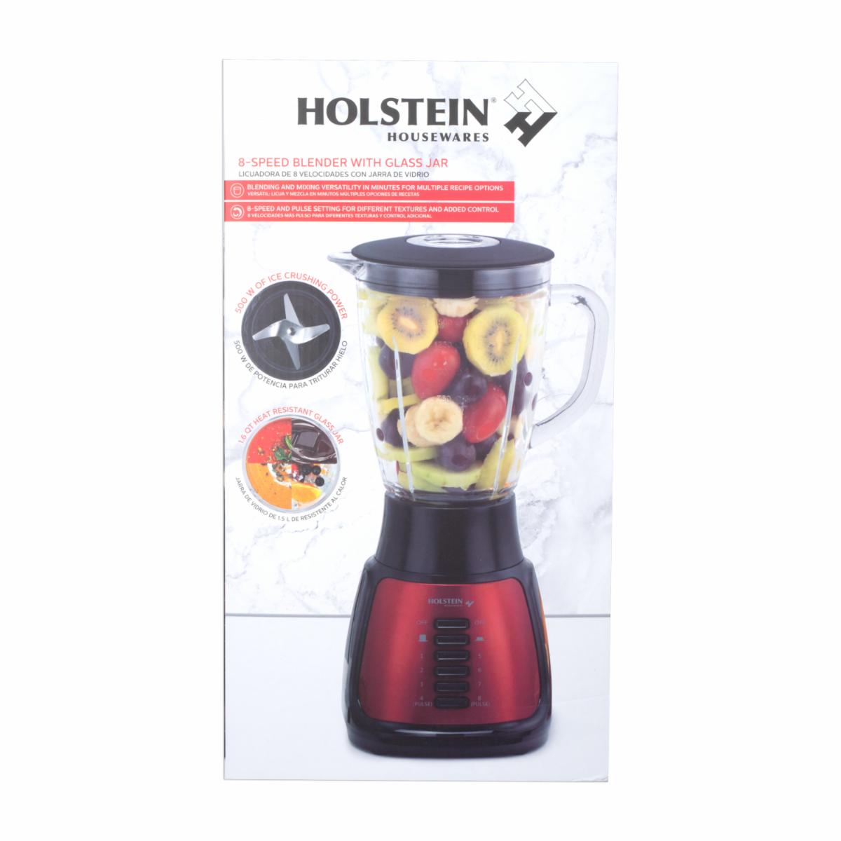 Licuadora 500 Watts HH-09101011R HOLSTEIN 8 Velocidades