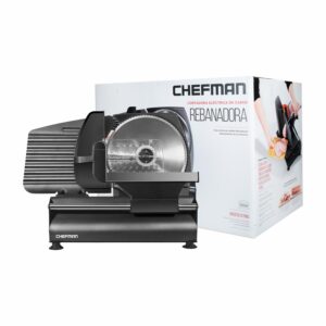 Rebanador Eléctrico De Carne Y Embutidos ModeloRJ49-BLACK-MX CHEFMAN 110 V