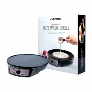 Crepera Eléctrica Modelo RJ33-C-V2-MX CHEFMAN 110 V