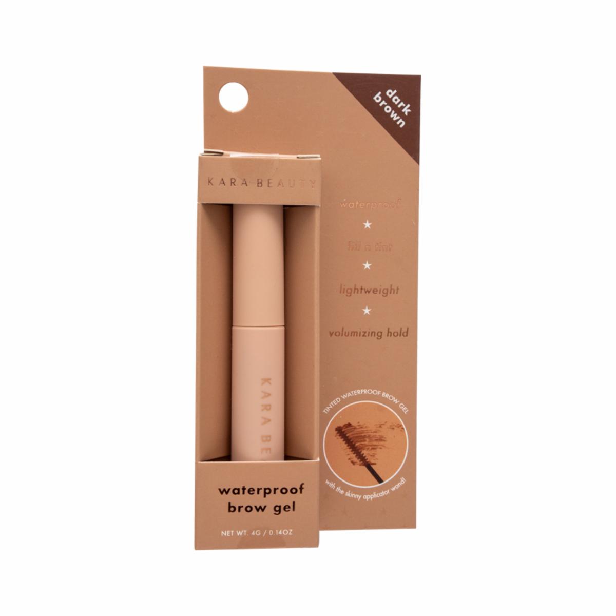 Gel De Cejas Waterproof Brow Gel: Dark Brown KARA BEAUTY 1 U