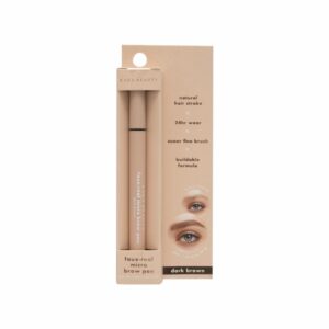 Delineador De Cejas Faux-Real Micro Brow Pen: Dark Brown KARA BEAUTY 5 Ml
