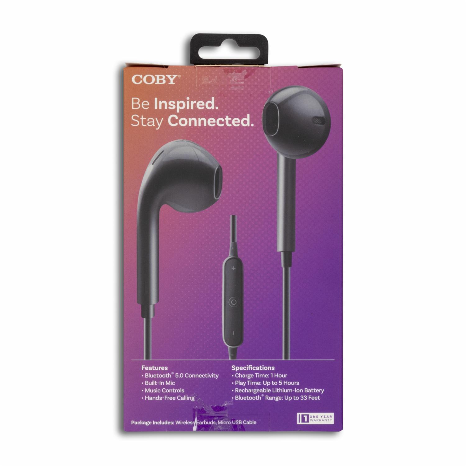 Audífonos CEBT390BK COBY Bluetooth