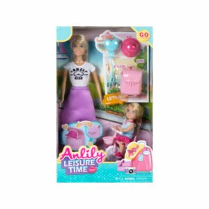 Set De Juego Muñecas Con Scooter ANLILY Incluye Accesorios