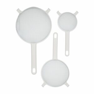 Set Coladores Blanco 18-14-10 Cm SAM MEI 4 Piezas