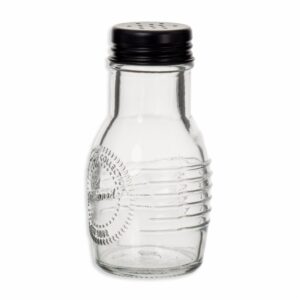 Salero Metálica Negra OLD FASHIONED Con Tapa