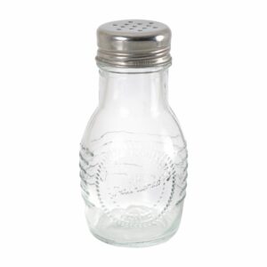 Salero Metálica Plateada OLD FASHIONED Con Tapa