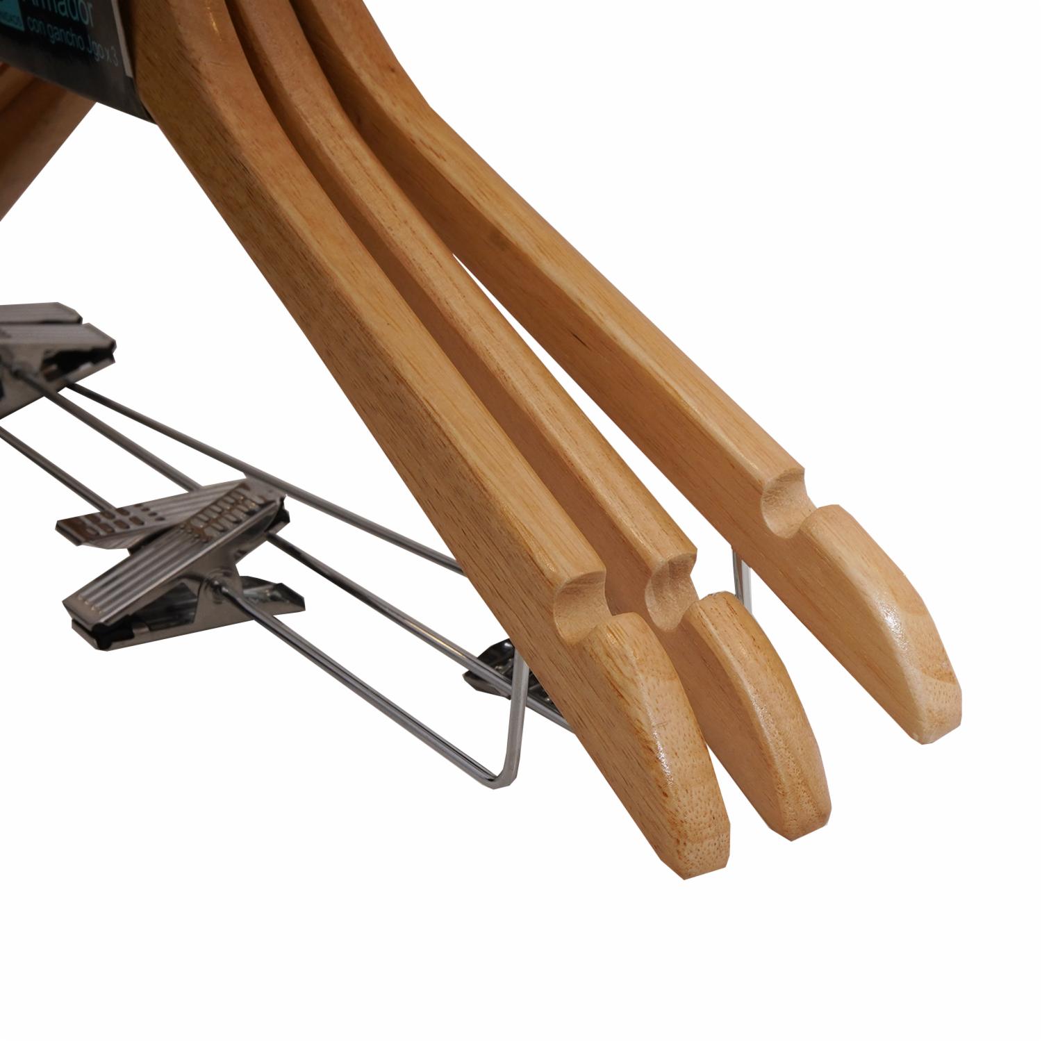 Armador De Madera Con Gancho YIKAI X3 Uds