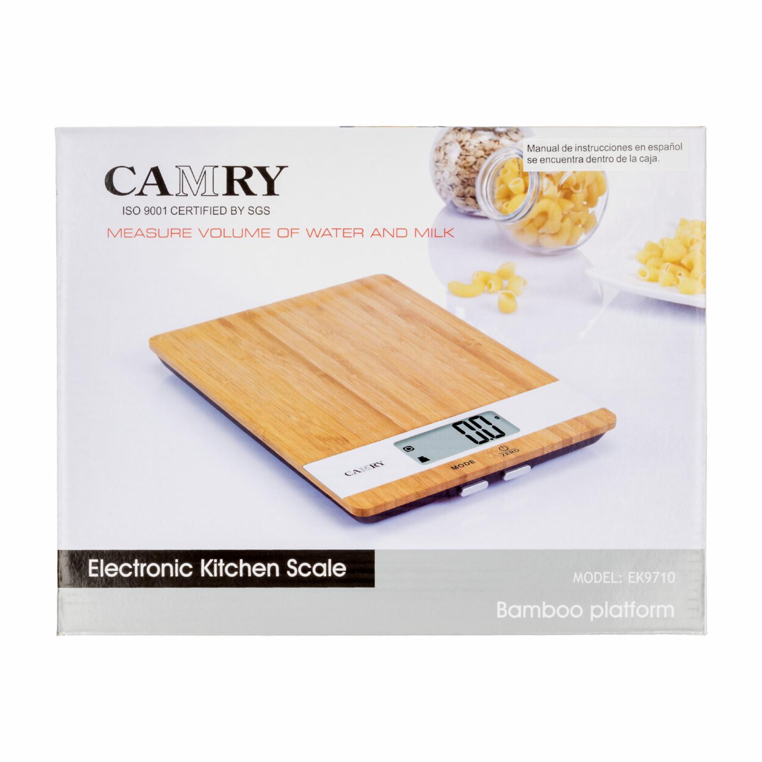 Balanza Cocina Bambú CAMRY Unidad