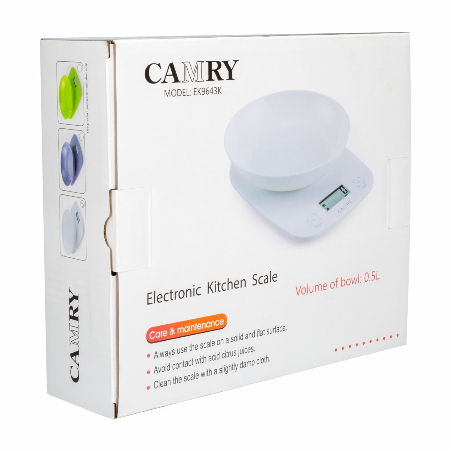 Balanza Cocina Con Tazón CAMRY Unidad