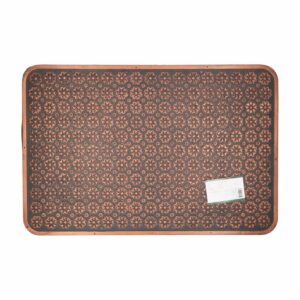 Rodapié Diseño De Flores Cobre FREE HOME 40 X 60